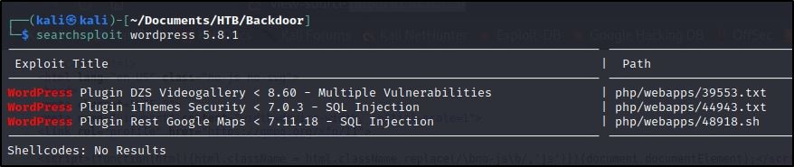 Searchsploit Results
