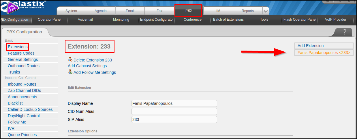 Extension Enumeration