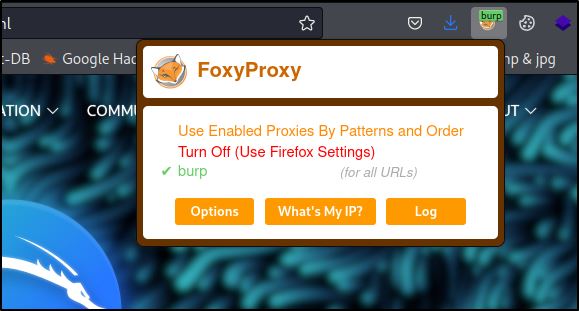 FoxyProxy Toggle On